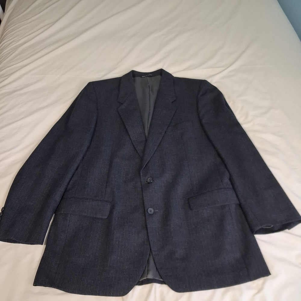 Yves Saint Laurent Vtg Blazer Made in France Jordan‎ Marsh Wool 80s 90s 2 Button